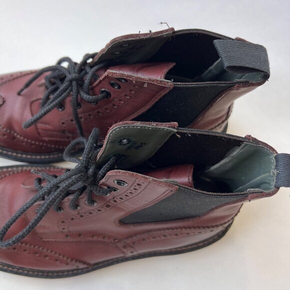 Tricker’s Ellis Leather Brogue Boots - Size 8.5 UK / 9.5 US, burgundy main image 12